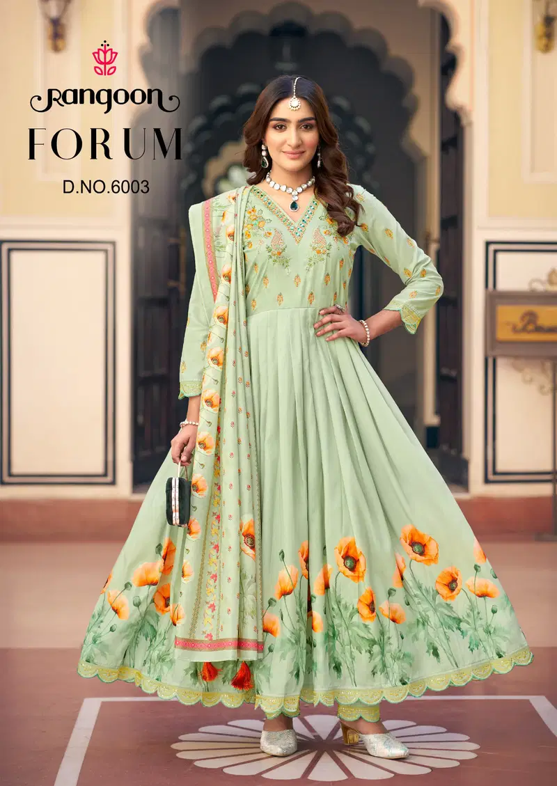Forum By Rangoon Muslin Digita Kurti Bottom With Dupatta Suppliers In India